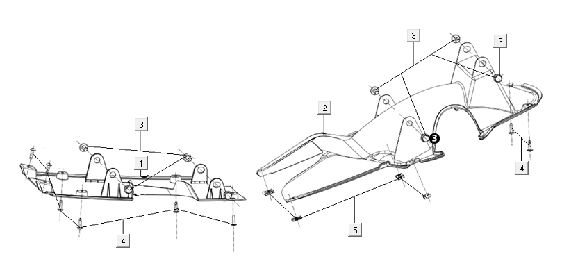 Verkleidung unten Niu M+ sport