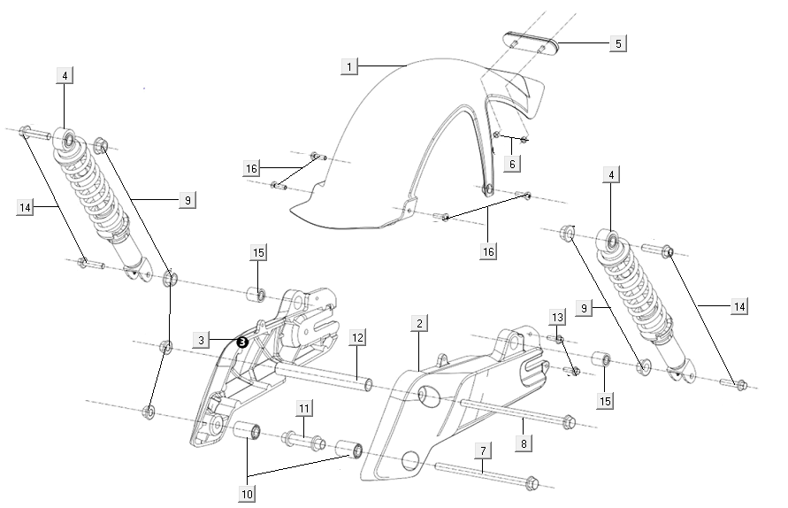 Stoßdämpfer Niu M+ sport