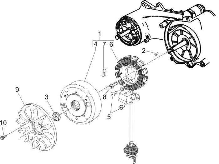 Zündung Piaggio Liberty 4-Takt