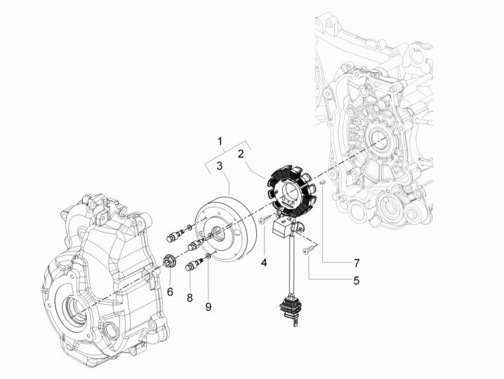 Magnetschwungrad Gilera Runner 200cc VXR 4-Takt 2006