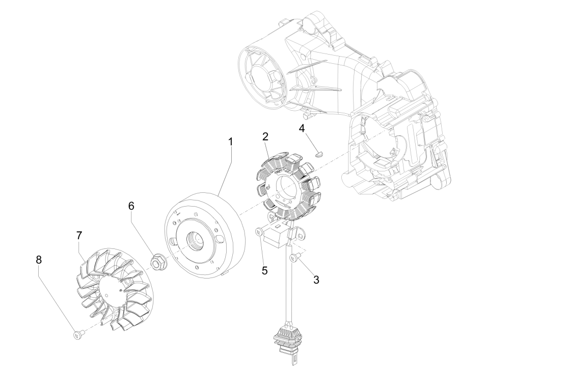Magnetschwungrad Piaggio Liberty 50 4-Takt (IGET Euro 4)