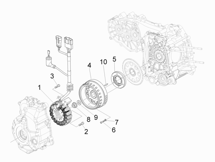 Magnetisches Schwungrad Piaggio MP3 300LT Sport 2009-2014