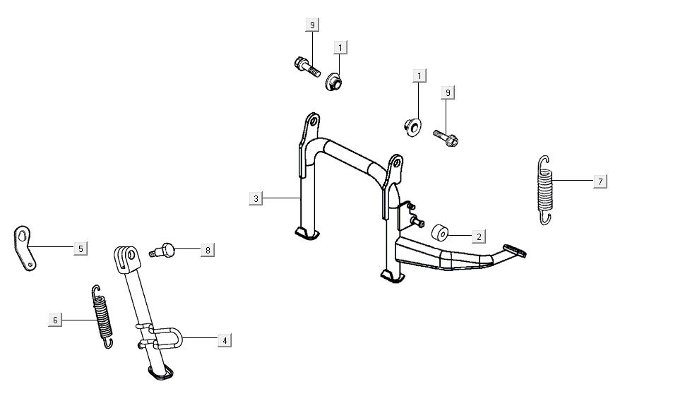 Hauptstand AGILITY 16+ 4T 200i Matt Metallic Hellblau