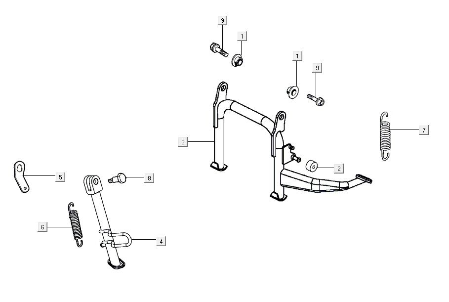 Hauptstand AGILITY 16+ 4T 200i Mattes Metallic-Silber