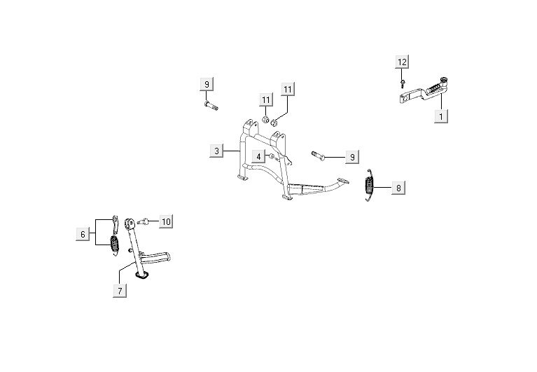 Midstand Kymco Agility 10' 4-Takt Silber