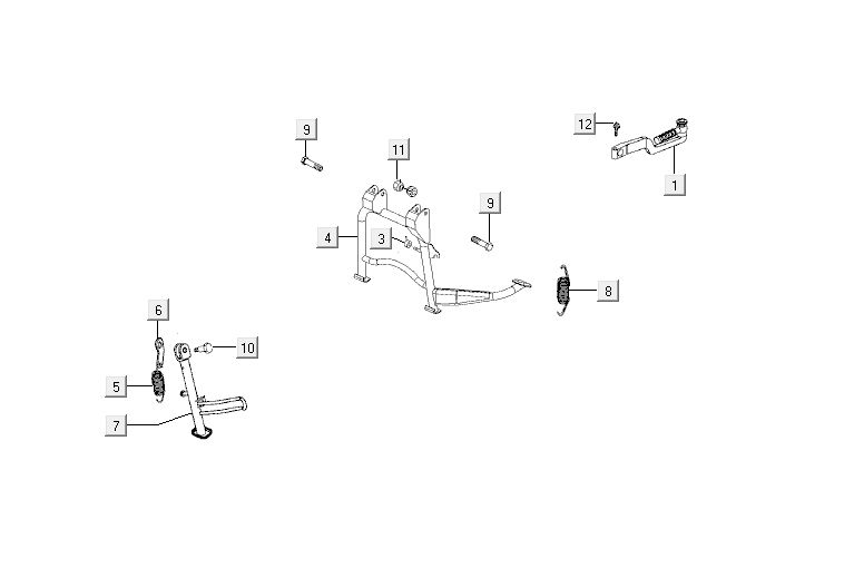 Midstand Kymco Agility 12' 4-Takt schwarz