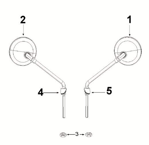 Spiegel Peugeot Django 4-Takt E5