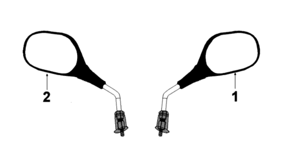 Mirrors Peugeot Tweet 125 EFI YO N SBC E4 2018-2020