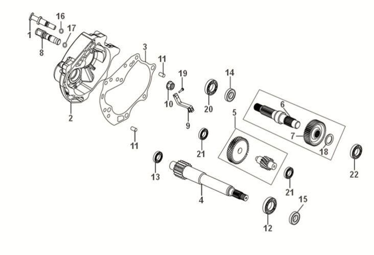 Mission Case Sym Fiddle IV 50 E5 Antriebsrad