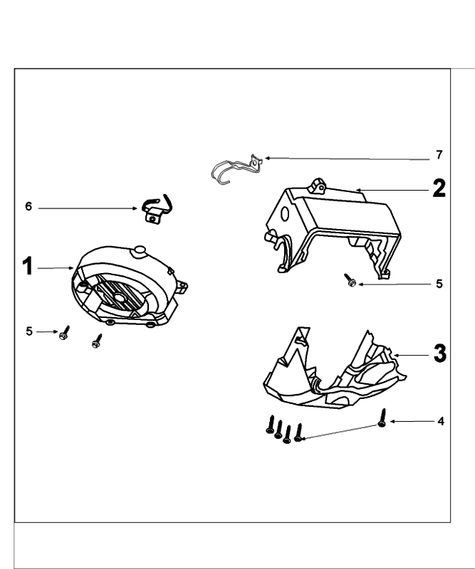Motorabdeckung Peugeot Speedfight 4 4-Takt Schwarz