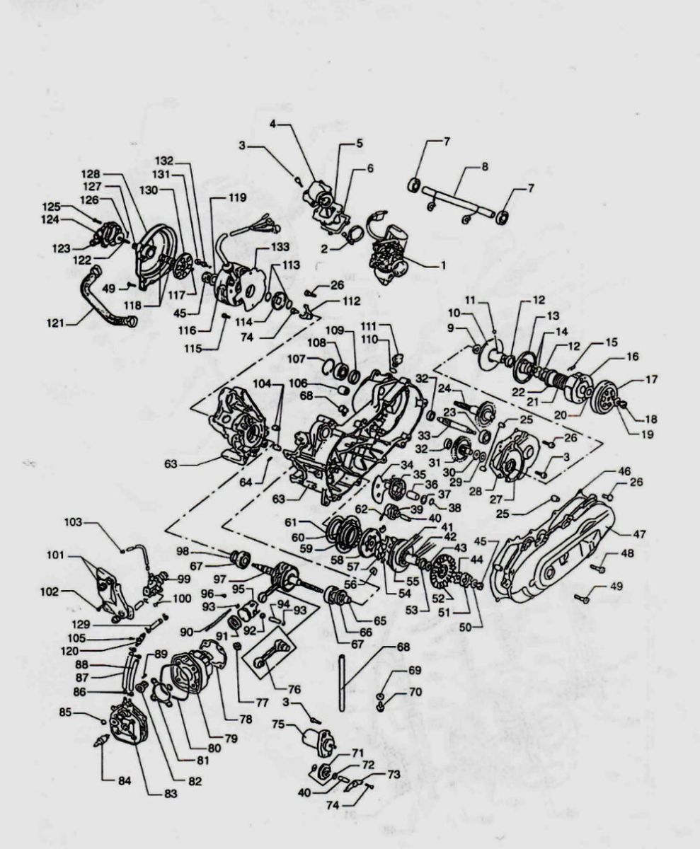 Motor Beta Ycon blau 2005 2-Takt