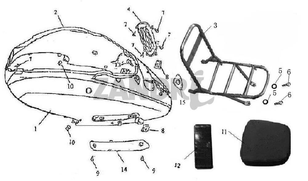 Motorrad-Beschichtung BTC Grande Retro GT1 schwarze Creme