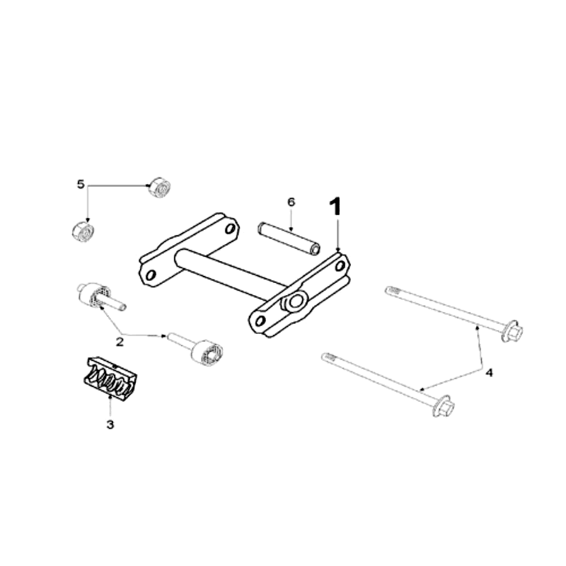 Motoraufhängung kurz Peugeot Speedfight 2 LC silber
