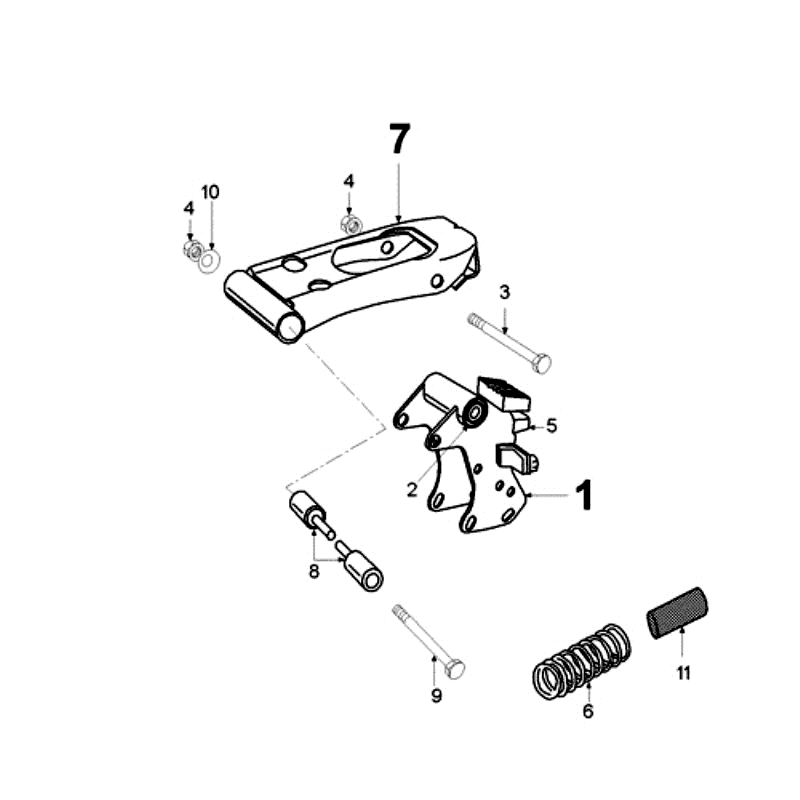 Motoraufhängung Peugeot Vogue Schwarz
