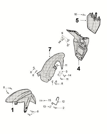 Mudguard Peugeot Speedfight 4 50i E5