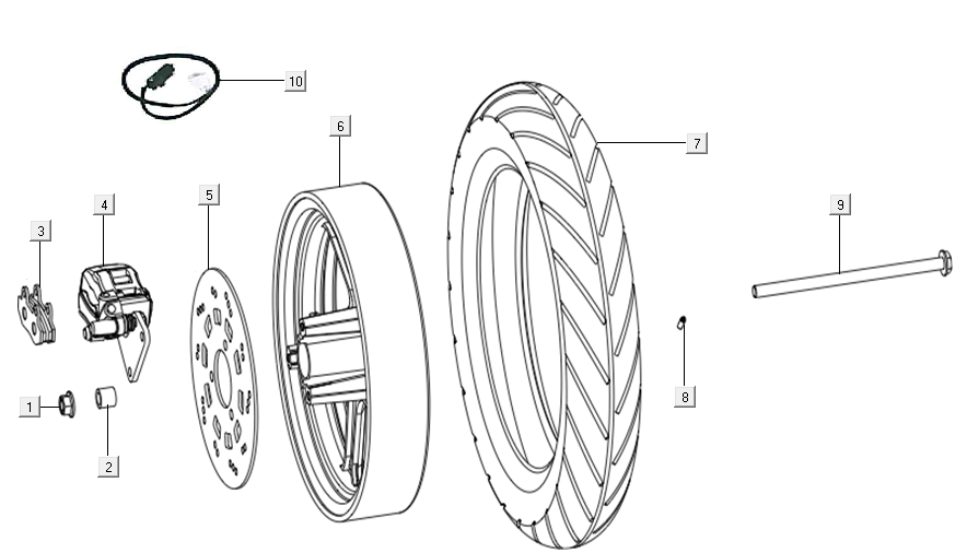 Vorderrad - Bremse Niu N-Pro