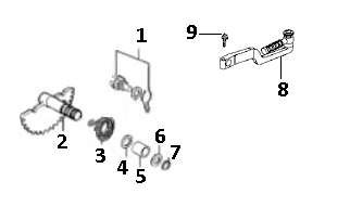 Kickstarter-Teile GY6 10/12 Zoll (EURO4; nach 2018)-Kickstarter delen GY6 10 / 12 inch (EURO4) a tm d