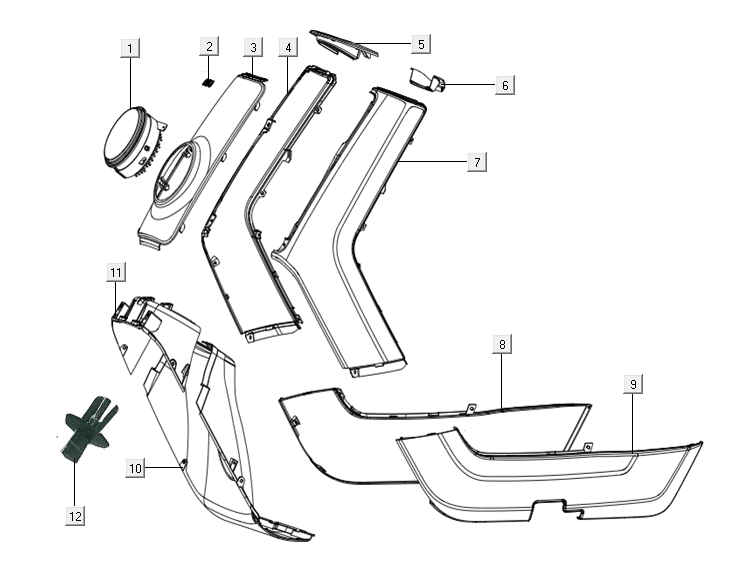 Frontabdeckungen Niu N-GT