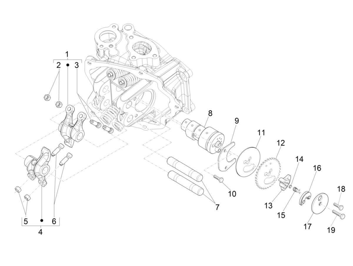 Nockenwelle Piaggio Beverly 300 IE ABS E4 2016 - 2020 (EMEA)