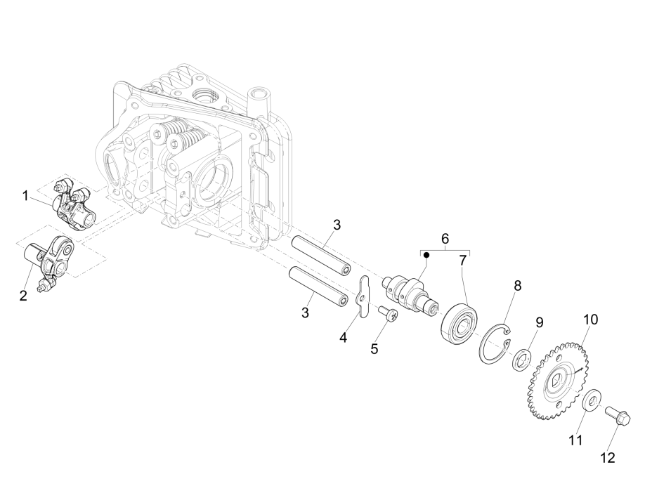 Nockenwelle Vespa Sprint 4-Takt 3-Ventil (Euro4 IGET)