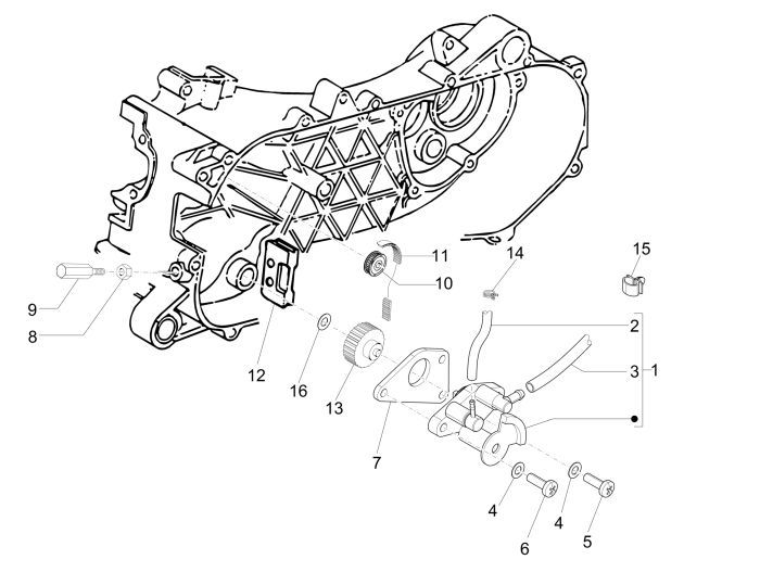 Ölpumpe Vespa Sprint 2-Takt