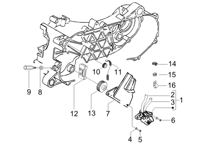 Ölpumpe Gilera Runner 50 SP 2010-2017