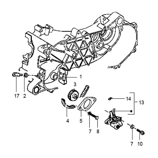 Gilera Runner 98-2005 2-Takt-Ölpumpe