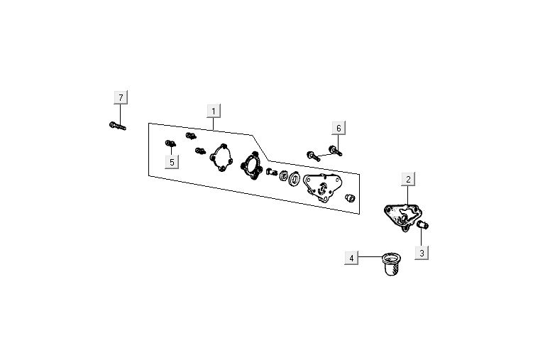 Ölpumpe Kymco Activ 4-Takt rot-schwarz