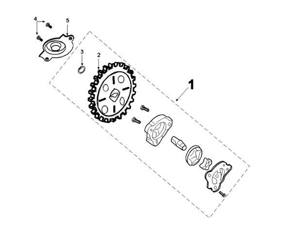 Oliepomp Peugeot Django 125 Allure E3 2014-2017