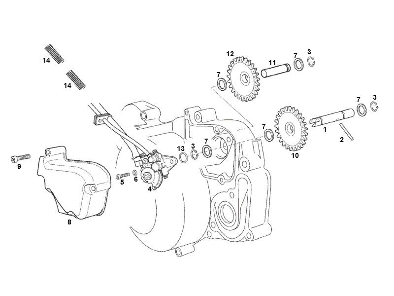 Ölpumpe SENDA R X-TREME 2007 E2 3ED