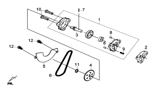 Ölpumpe/Riemenölpumpe Sym Joymax 300I ABS E3 2014-2016