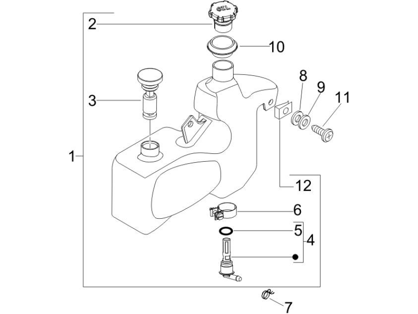 Öltank Vespa Lx 2 Takt