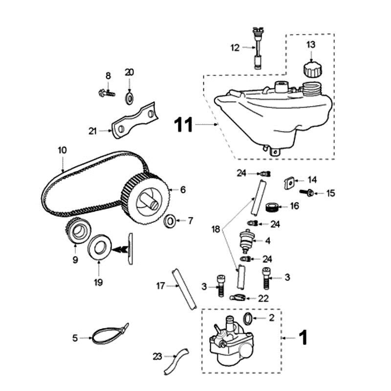 Öltank - Ölpumpe Peugeot Fox Deluxe Schwarz