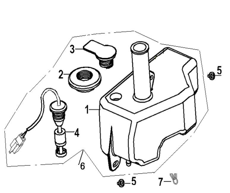 Öltank Generic Ideo blau 2010 2-Takt 25