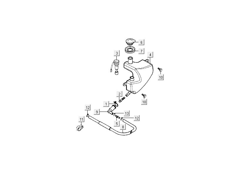 Öltank Kymco Super9 2-Takt mm Silber