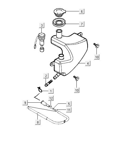 Öltank Kymco Vitality 2t ac perlsilber
