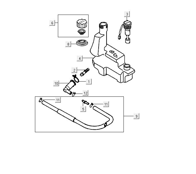 Öltank Kymco ZX 2t ac blau-silber