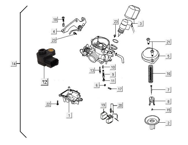 Dell'Orto ECS 18,5 mm Vergaser