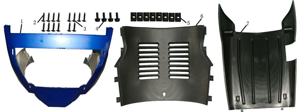 Verkleidung unten China Touring schwarz