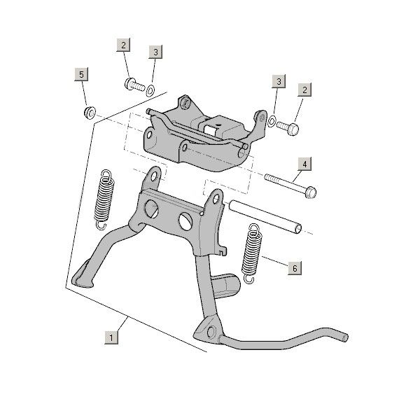 Unterständer + Zubehör Aprilia Mojito Custom 2t (Piaggio-Motor) 2004 - 2010