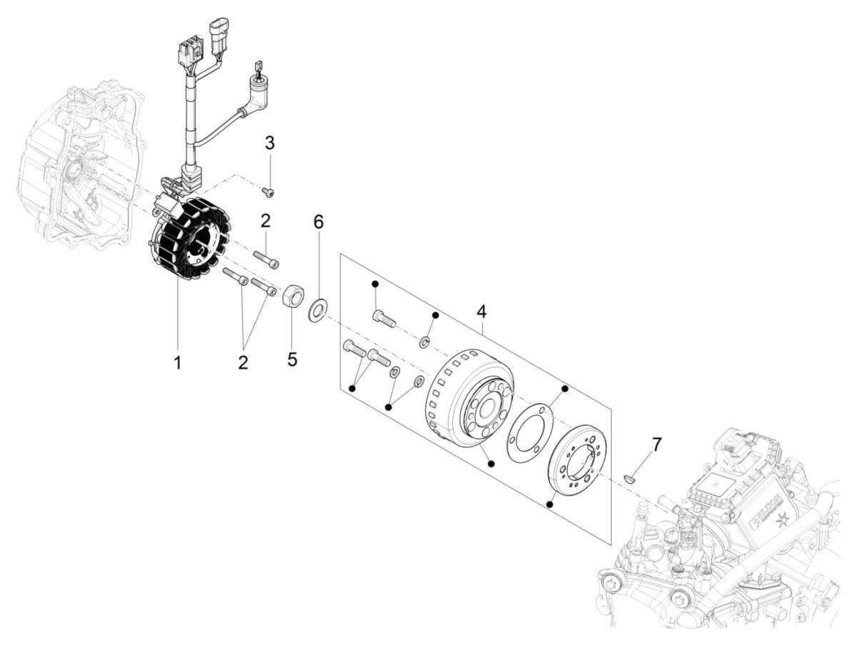 Zündung Piaggio Beverly 300 IE ABS E4 2016 - 2020 (EMEA)