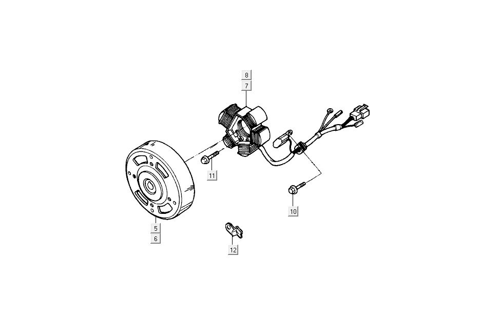 Zündung Kymco B&W LC 2-Takt Silber