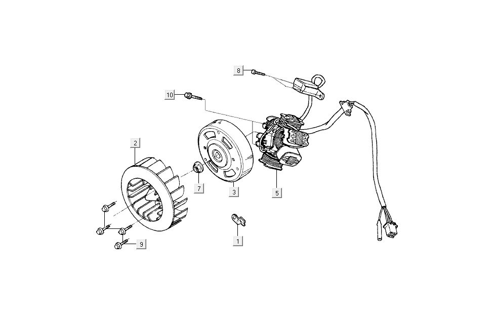 Zündung Kymco Dink LC 2-Takt Silber