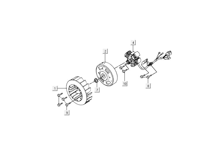 Zündung Kymco DJ 2-Takt Silber