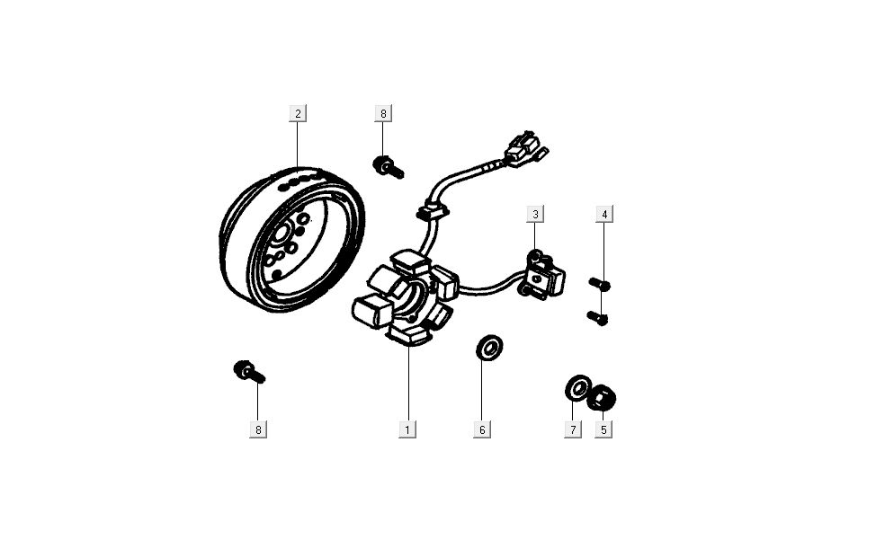 Zündung Kymco K-Pipe 4-Takt Gloss Black