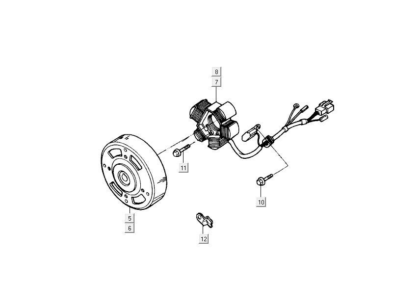 Zündung Kymco Super9 2-Takt nm Silber