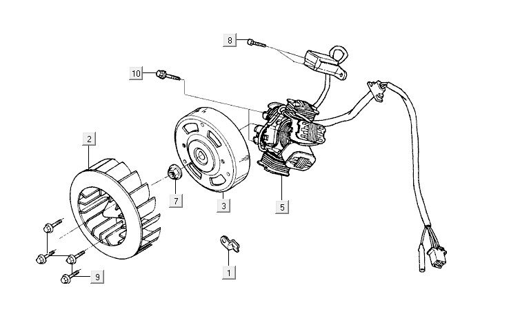 Zündung Kymco Vitality 2t Wechselstrom Sportstrom