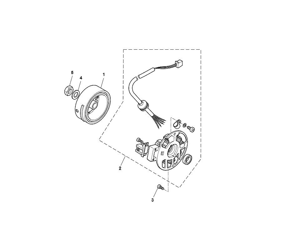 Zündung - Stator - Polrad Yamaha Aerox 50 2T LC 2013