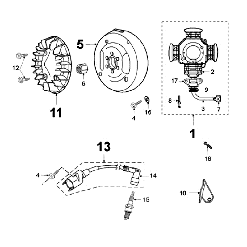 Zündungsteil Peugeot Fox Lieferung Rot