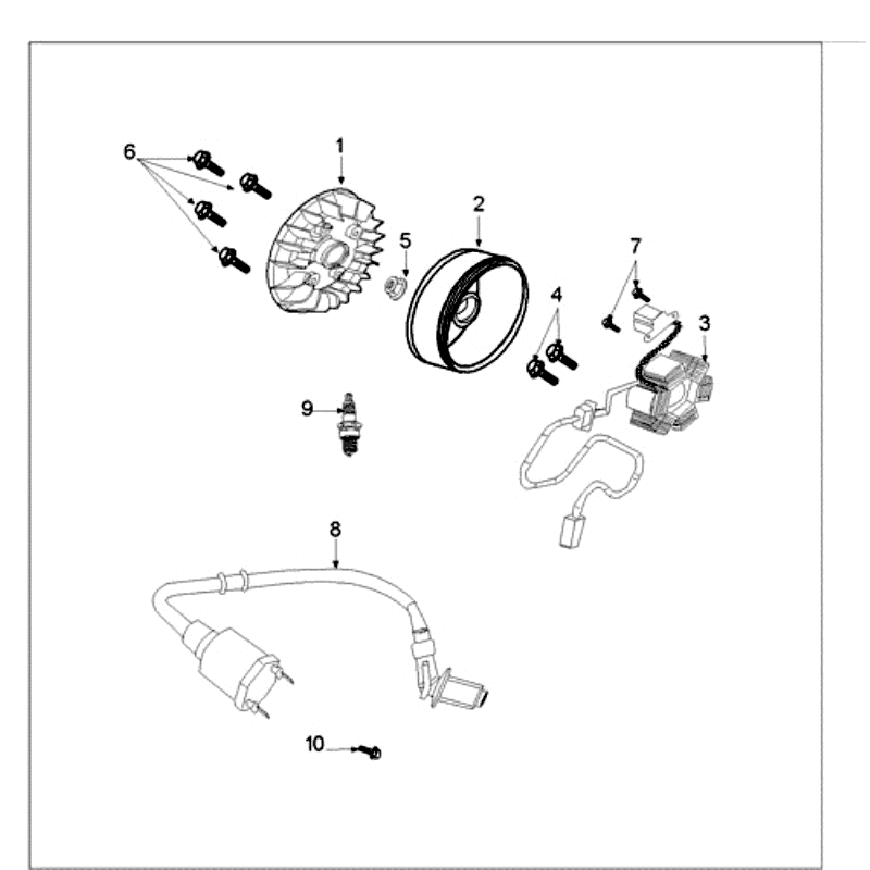 Zündungsteil Peugeot New Vivacity 4-Takt Blau